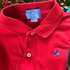 Coast Winyah Polo red size men’s small
